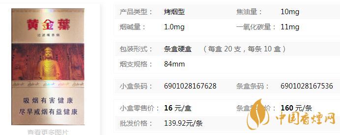 2020黃金葉龍門香煙最新價格查詢